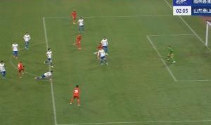 star sports下载-半场-杨超声精彩倒钩罗德里格传射 梅州客家暂3-1山东泰山