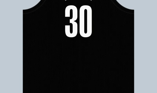 奥柴-阿巴基将身穿30号球衣，篮网上一个30号是塞思-库里