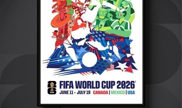 星空体育中国-FIFA发布世界杯官方赛事海报：由美加墨三国艺术家共同设计